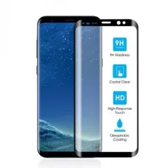 Sticla de protectie Cellularline Tempered Glass - Samsung Galaxy S9+, Negru
