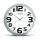 CLOCK WALL ESPERANZA ZURICH  EHC013W WHITE,  25 CM, PLASTIC FRAME, QUIET MOVEMENT, HOOK FOR EASY INSTALLATION, POWER: 1X AA BATTERY (NOT INCLUDED)