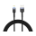 CABLE USB - LIGHTNING, CU LED, NYLON, 1.2M, TELLUR BLACK  TLL155373