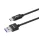 КАБЕЛЬ ДЛЯ ЗАРЯДКИ И СИНХРОНИЗАЦИИ XPOWER TYPE-C CABLE SPEED CABLE, 1М, ЧЁРНЫЙ
