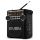 SVEN SRP-355 BLACK, FM/AM/SW RADIO, 3W RMS, 8-BAND RADIO RECEIVER, BUILT-IN AUDIO FILES PLAYER FROM USB-FASH, MICROSD AND SD CARD STORAGE DEVICES, TELESCOPIC SWIVEL ANTENNA, BUILT-IN BATTERY
