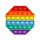 POPIT PUZZLE OCTAGON MULTICOLOUR