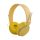 НАКЛАДНЫЕ НАУШНИКИ HELMET С МИКРОФОНОМ BLUETOOTH MACARON HIFI, ЖЕЛТЫЕ (ПОВРЕЖДЕННАЯ КОРОБКА)