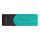 128GB USB3.2  KINGSTON DATATRAVELER EXODIA S BLACK/TEAL, MOVING CAP DESIGN, (READ 100 MBYTE/S, WRITE 12 MBYTE/S)
