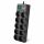 SURGE PROTECTOR SVEN SF-10E-16, 10 SOCKETS, CHILDREN PROTECTION, VARISTOR PROTECTION, NON-FLAMMABLE, 3680W, 1.8M, BLACK