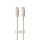 BASEUS CABLE HABITAT SERIES TYPE-C TO TYPE-C 5A 100W 1M, WHEAT PINK