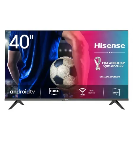 40" LED SMART Телевизор Hisense 40A5720FA, 1920 x 1080 FHD, Android TV, Чёрный