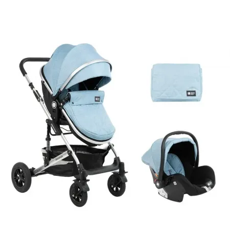 Carucior 3-in-1 Kikka Boo Amaia, Albastru