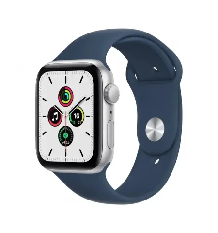 Умные часы Apple Watch SE MKQ43, 44мм, Алюминиевый корпус с спортивным ремешком Abyss Blue