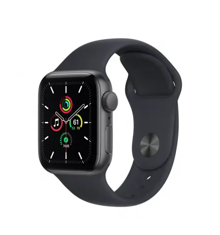 Умные часы Apple Watch SE MKQ13, 40мм, Алюминиевый корпус с ремешком Midnight Sport