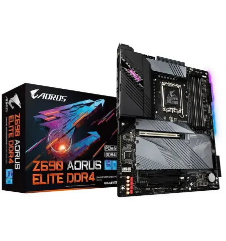 Placa de baza Gigabyte Z690 AORUS ELITE DDR4, LGA1700, Intel Z690, ATX