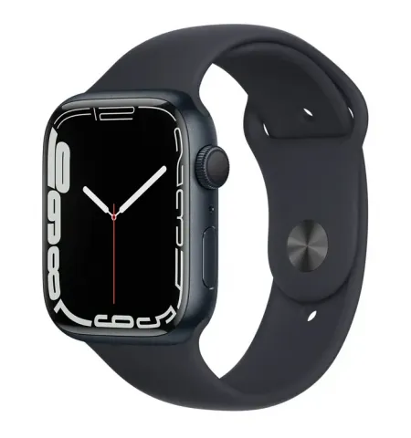 Умные часы Apple Watch Series 7 GPS, 41мм, Алюминиевый корпус со спортивным ремешком Midnight