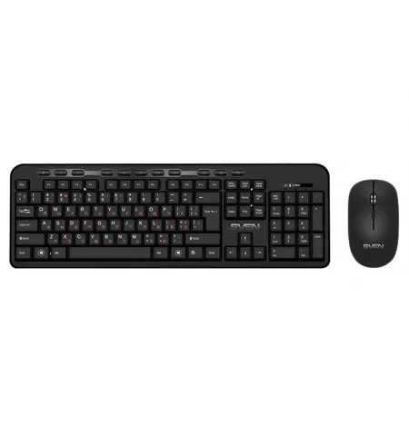 Set Tastatura + Mouse SVEN KB-C3200W, Fara fir, Negru