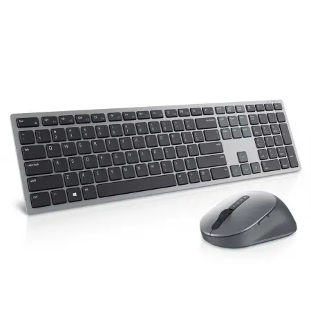 Клавиатура и мышь DELL KM7321W, Беспроводное, Серый