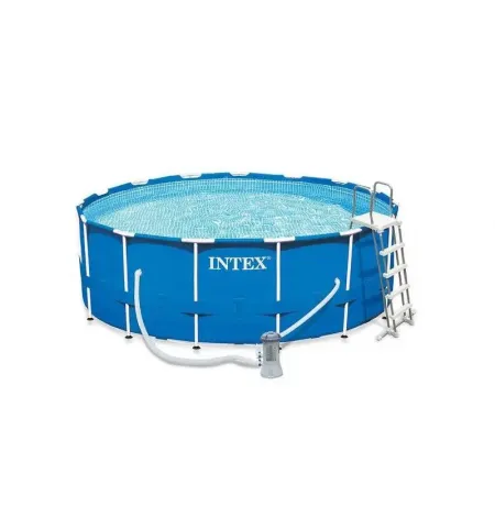 Каркасный бассейн Intex Metal Frame, 1680л, Синий, 28242