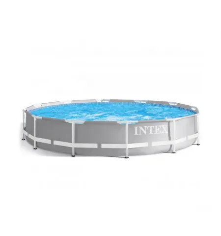 Piscina cu cadru metalic Intex Metal Frame, 6503L, Gri, 26710