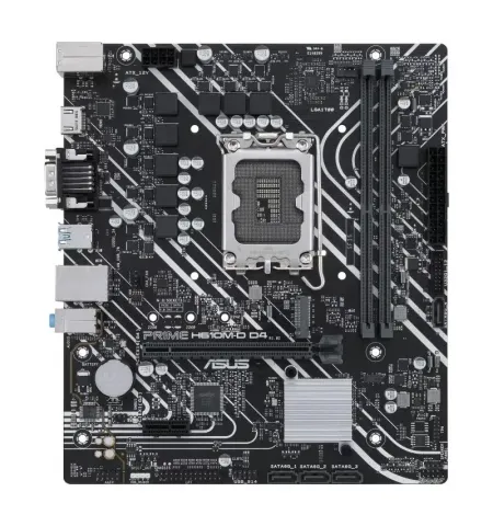 Placa de baza ASUS PRIME H610M-D D4, LGA1700, Intel B610, Micro-ATX