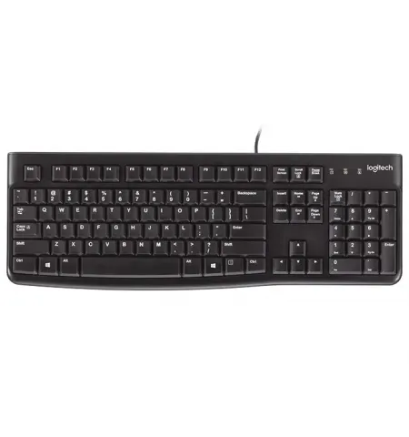 Tastatura Logitech K120, Cu fir, Negru