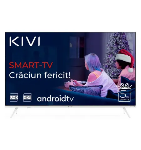 43" LED SMART Телевизор KIVI 43U790LW, 3840 x 2160 4K, Android TV, Белый