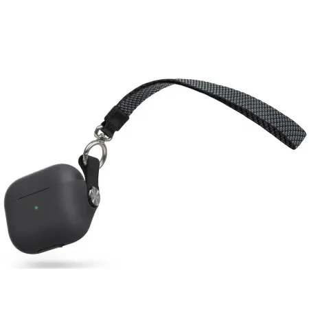 Husa Moshi Pebbo - Airpods 3, Negru