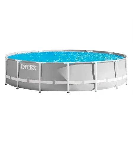 Piscina cu cadru metalic Intex, 14614L, Gri, 26724