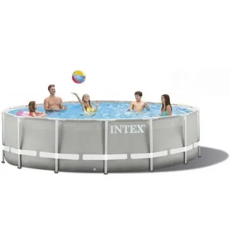 Piscina cu cadru metalic Intex, 12706L, Gri, 26720