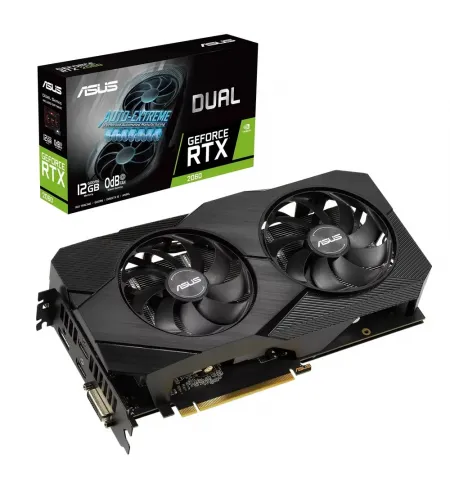 Видеокарта ASUS DUAL-RTX2060-12G-EVO, 12ГБ GDDR6 192бит