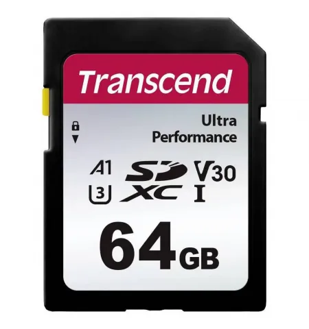 Карта памяти Transcend SDXC 340S, 64Гб (TS64GSDC340S)