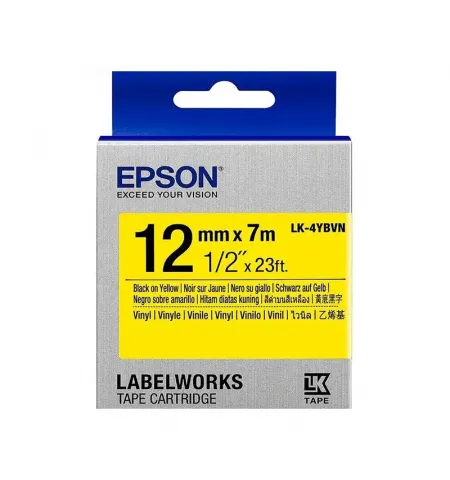 Картридж с лентой Epson LK-4YBVN, 12 мм x 7 м