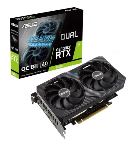 Видеокарта ASUS DUAL-RTX3050-O8G,  8GB GDDR6 128бит