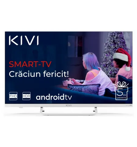 32" LED SMART Телевизор KIVI 32F790LW, 1920 x 1080 FHD, Android TV, Белый