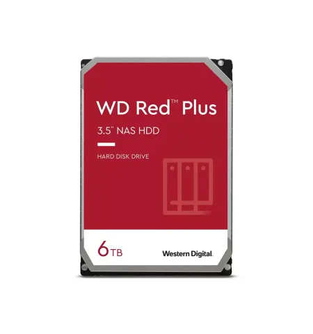 Unitate HDD Western Digital WD Red Plus, 3.5", 6 TB