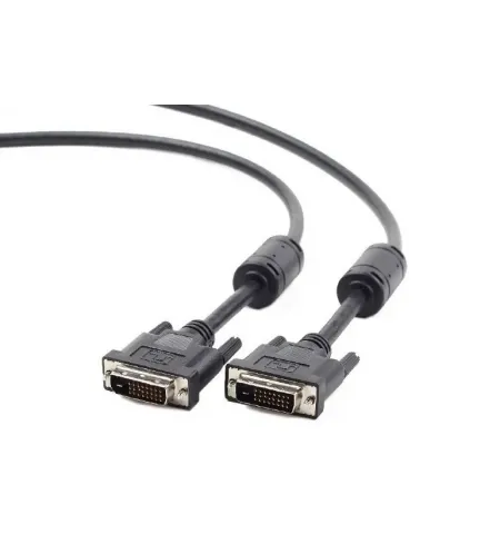 Видеокабель Cablexpert CC-DVI2-BK-15, DVI-D (M) - DVI-D (M), 4,5м, Чёрный