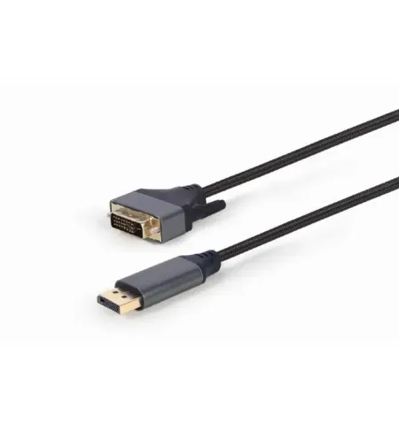 Видеокабель Cablexpert CC-DPM-DVIM-4K-6, DisplayPort (M) - DVI-D (M), 1,8м, Чёрный