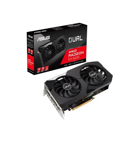 Видеокарта ASUS DUAL-RX6600-8G,  8GB GDDR6 128бит