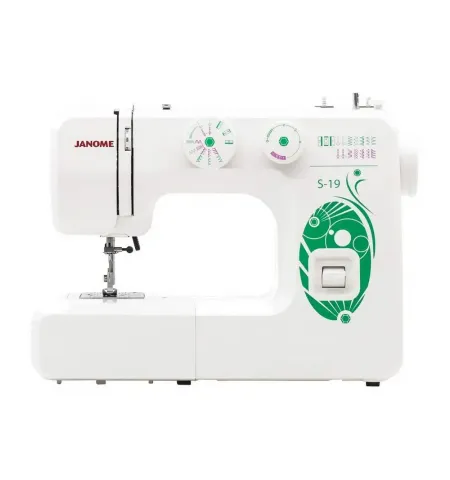 Швейная машина JANOME S-19, Бело-Зеленый
