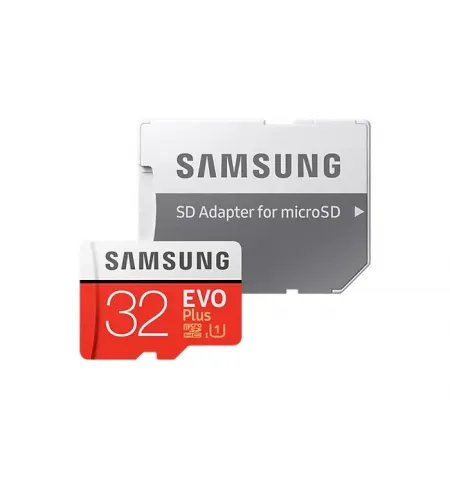 Карта памяти Samsung EVO Plus MicroSD, 32Гб (MB-MC32GA/KR)