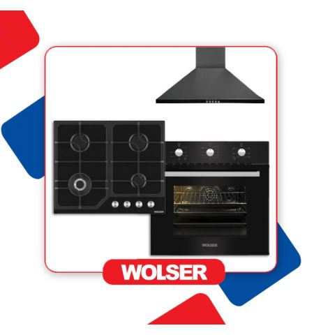 SET bucatarie WOLSER Black 122811/121295/122910