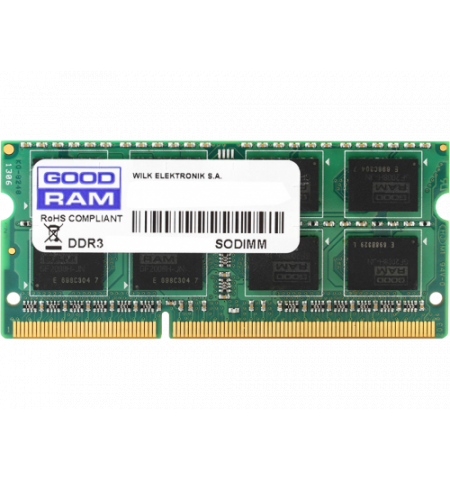 4GB DDR3-1600 SODIMM  GOODRAM, PC12800, CL11, 1.35V