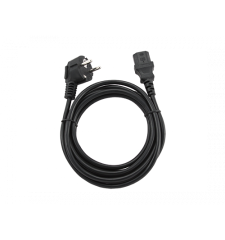 Power cord - 3m - GEMBIRD PC-186-VDE-3M, Schuko input / C13 output, VDE approved, Black