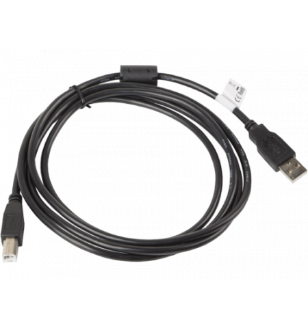 Cable USB AM-BM  1.8m LANBERG  (print)  with Ferrite core CA-USBA-11CC-0018-BK