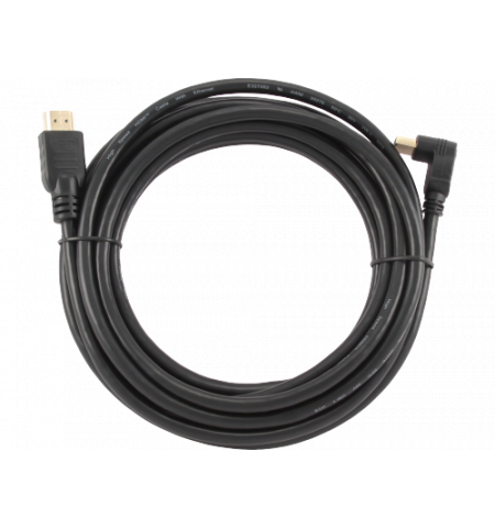 Cable HDMI M to HDMI90° M  4.5m  v1.4  GEMBIRD CC-HDMI490-15 gold-plated, ethernet / 3D