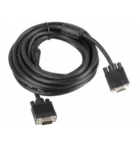 Cable VGA  M/M  5m  HD15M/HD15M, LANBERG CA-VGAC-10CC-0050-B