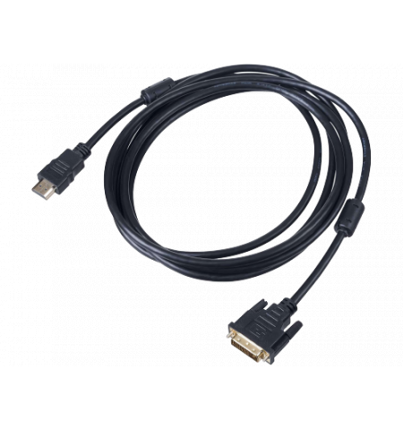 Cable DVI M to HDMI M  3m, golden-plated, duplex, Black, AKYGA  AK-AV-13