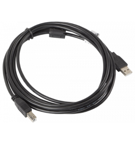 Cable USB AM-BM   3m   LANBERG  (print)  with Ferrite core CA-USBA-11CC-0030-BK