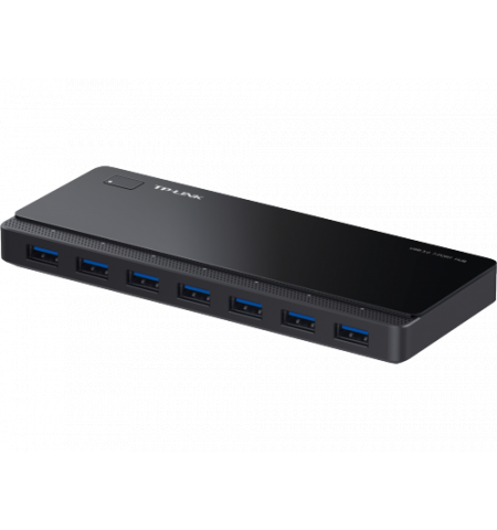 TP-Link UH700, USB3.0 Hub, 7 ports, rate of up to 5Gbps, Black, with External Power Adapter