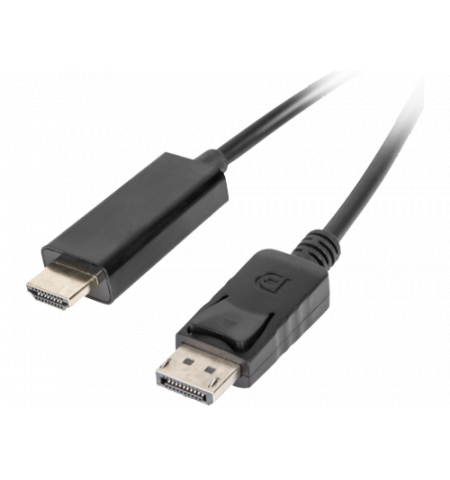 Cable DP M to HDMI M  1m  LANBERG CA-DPHD-10CC-0010-BK