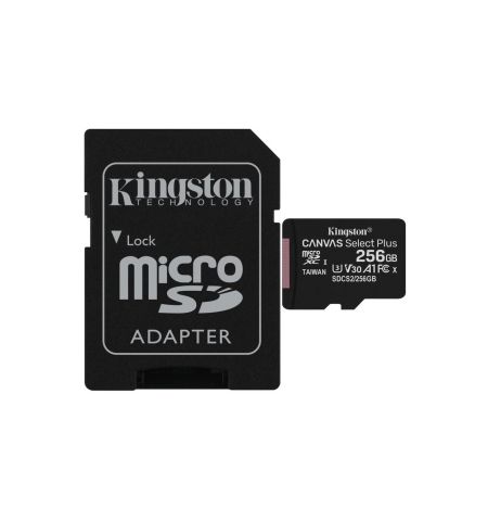 Kingston 256GB MicroSD Card + SD Adapter