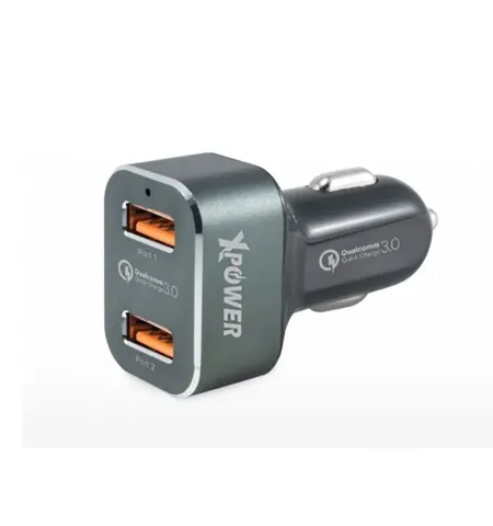 Автомобильное зарядное устройство Xpower Car Charger XPower, 2.1A, 2USB, Чёрный