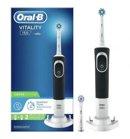 Electric Toothbrush Braun VITALITY BLACK CROSS ACTION REZ2
